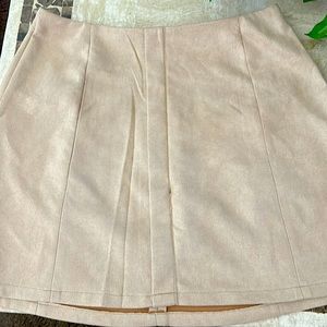 New skirt faux suede mini skirt